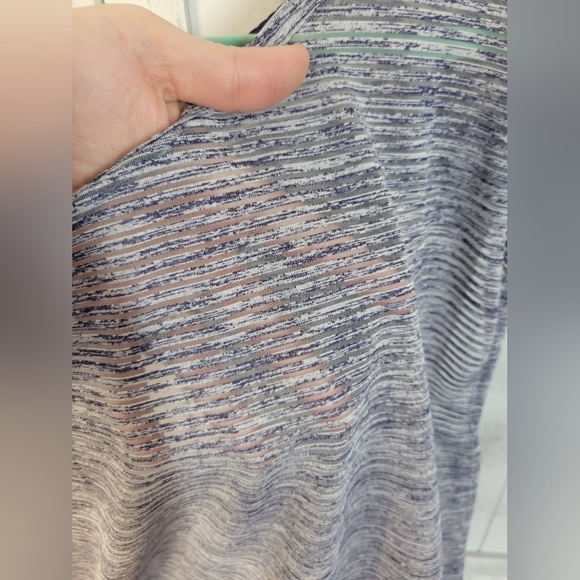 Nwot Free People Tied and True Open Back Top Blue - Picture 3 of 6